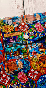 Stained Glass Red Pocket Folder