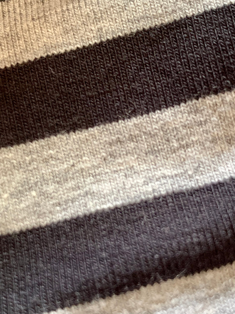 Yarn Dyed Stripes Black & Grey