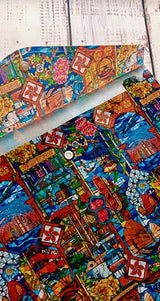 Stained Glass Red Pocket Folder